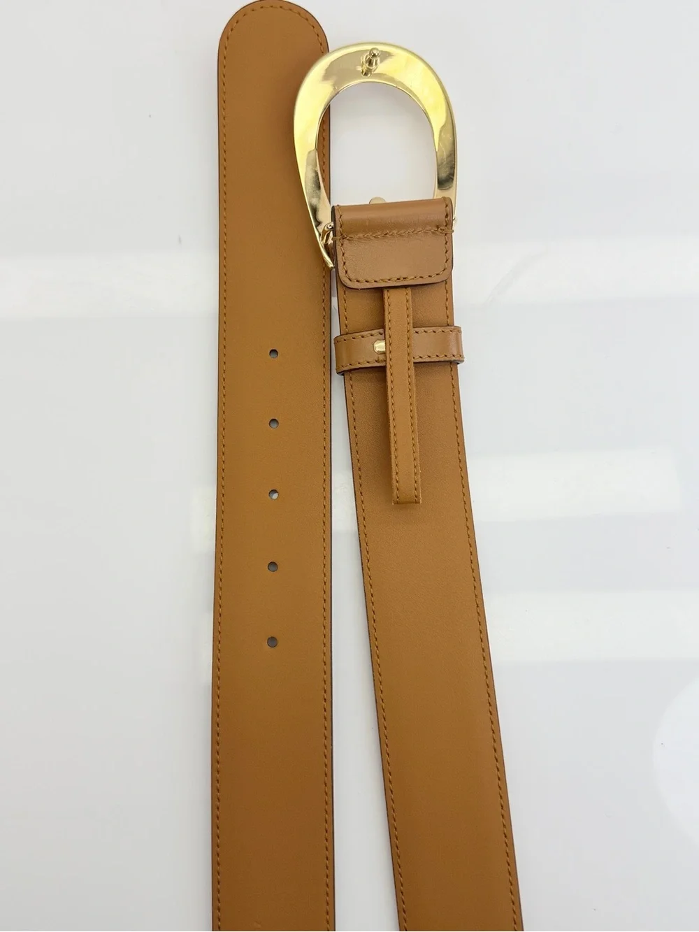 Authentic Men's Gucci Cognac Memorable G Buckle Leather Belt 709951 95/38